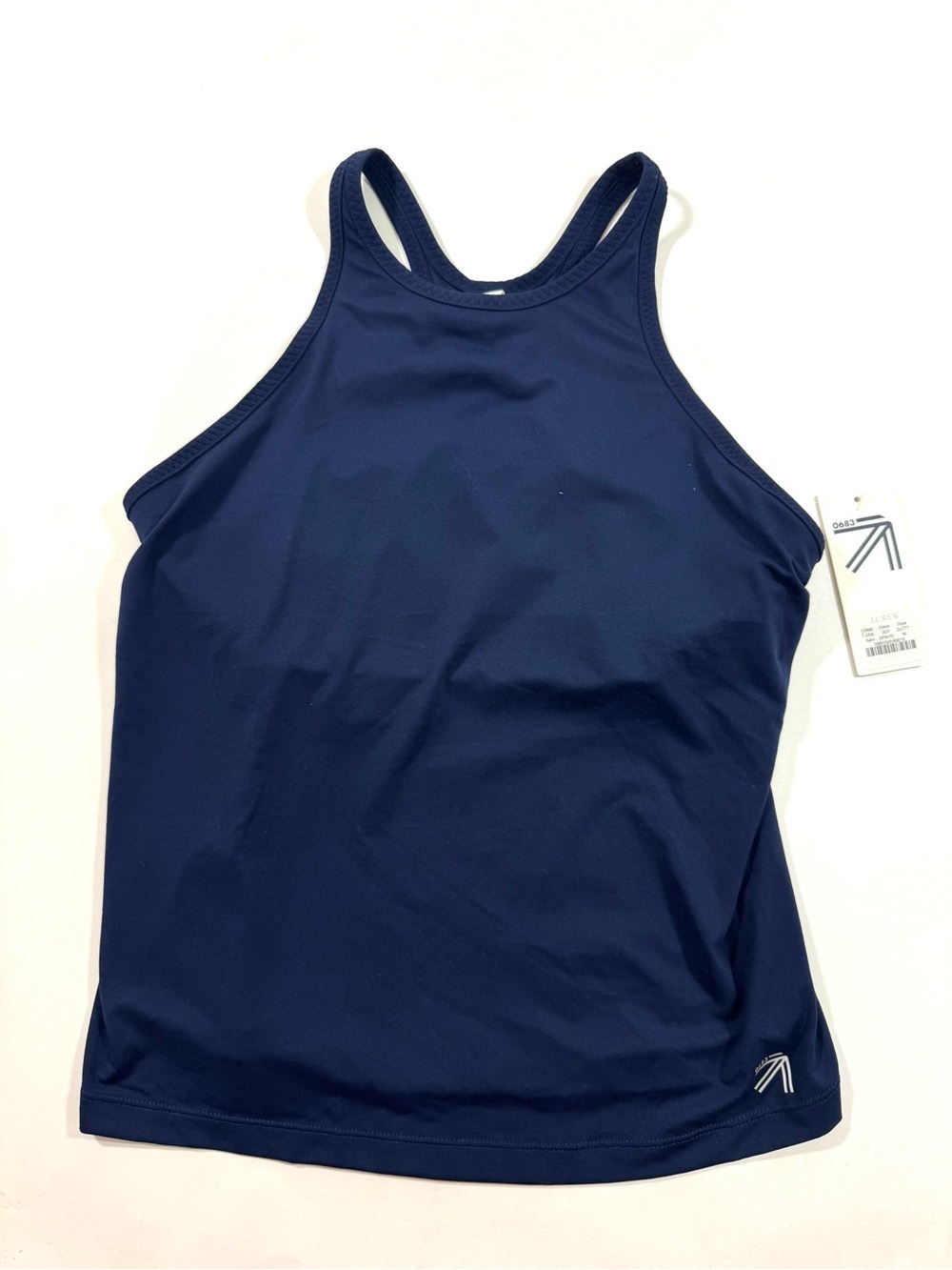 New Balance X J Crew Racerback Fitted Tank Blue
